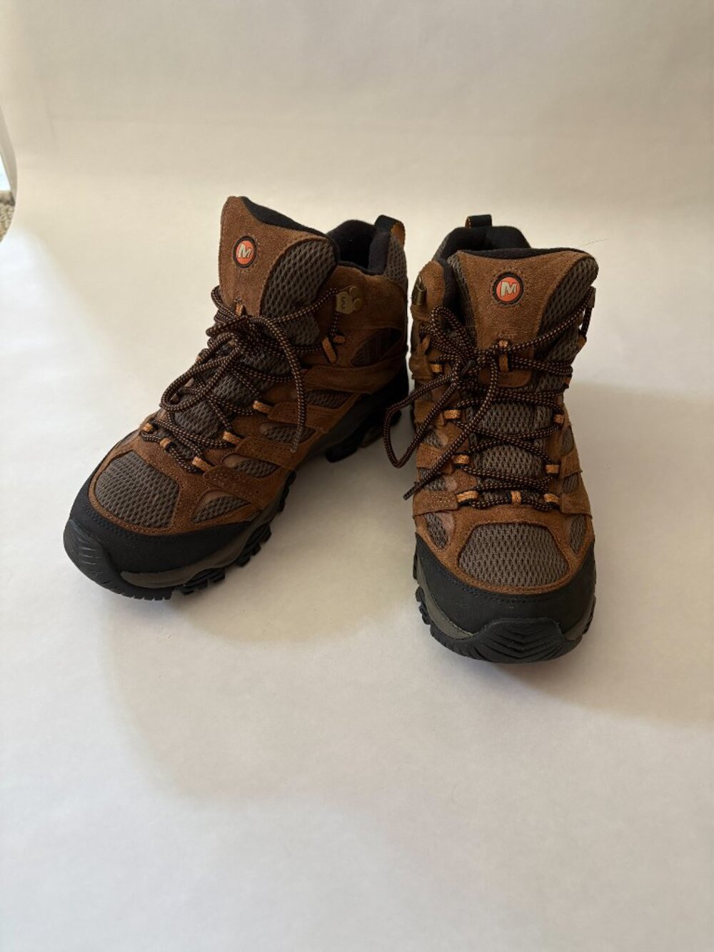 Merrell Men's Brown Black Waterproof Hiking Boots Size 8